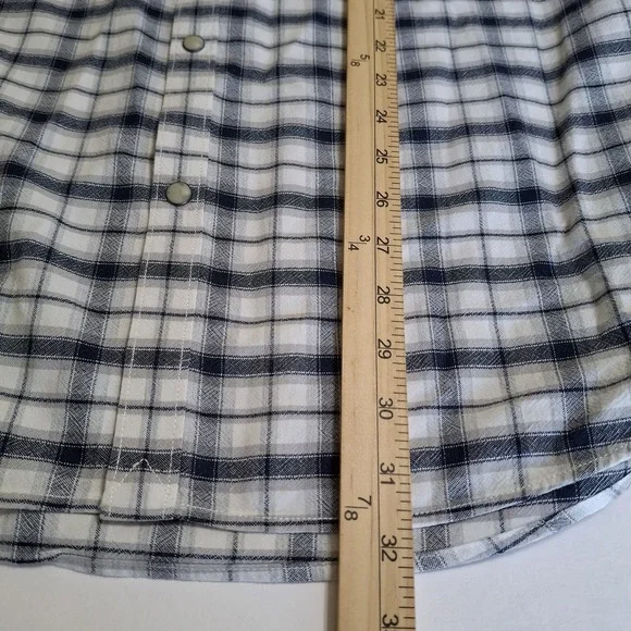 Lucky Brand Shirt Men 2XL Blue‎ Pearl Snap Long Sleeve Western Rodeo Casual - Picture 10 of 12